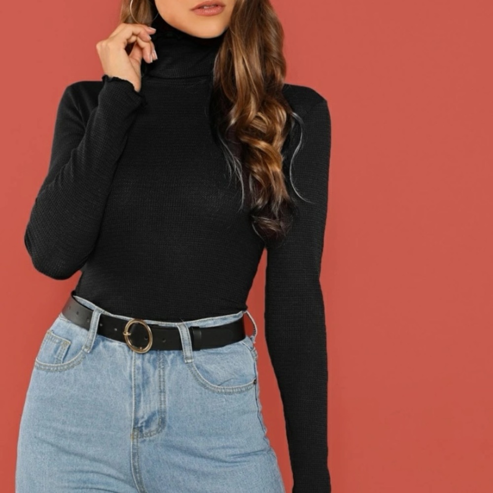 High Neck Fitted Tee